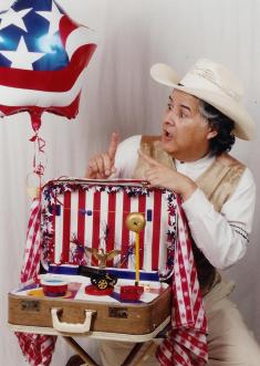 George Esparza with Phydeaux's Flying Flea Circus of Fate